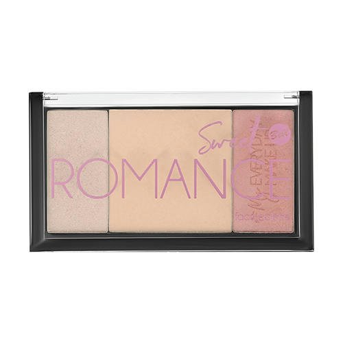 Палетка для макияжа лица `BELL` SWEET ROMANCE FACE PALETTE тон 01 (хайлайтер и румяна)