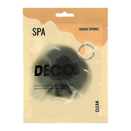 Спонж из конняку `DECO.` CLEAN black — изображение 2