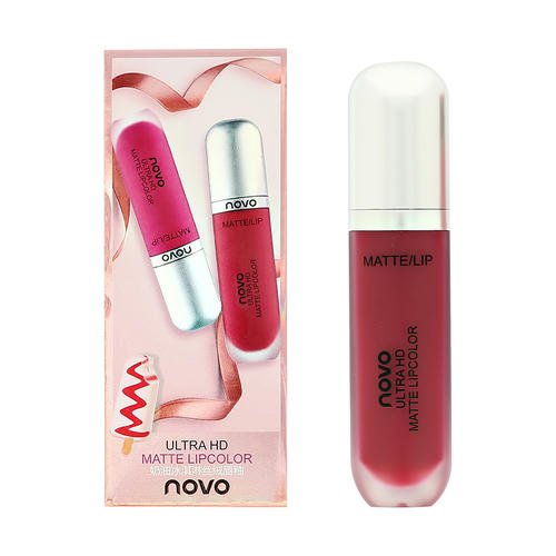 Помада для губ `NOVO` ULTRA HD MATTE LIPCOLOR матовая жидкая тон 04