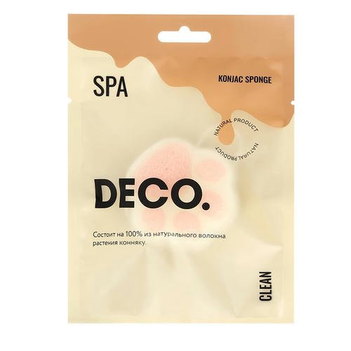 Спонж из конняку `DECO.` CLEAN (cat`s paw) — изображение 2