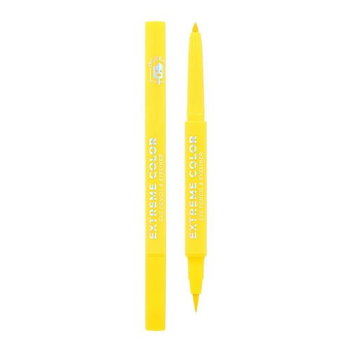 Карандаш-лайнер для глаз `ISCREAM` EXTREME COLOR 2 в 1 (yellow)