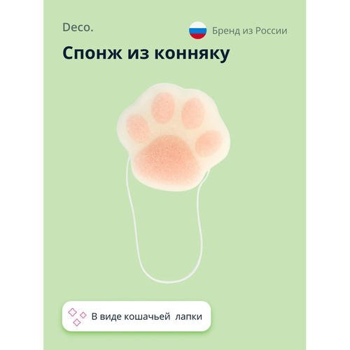 Спонж из конняку `DECO.` CLEAN (cat`s paw) — изображение 3