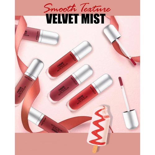 Помада для губ `NOVO` ULTRA HD MATTE LIPCOLOR матовая жидкая тон 04 — изображение 3