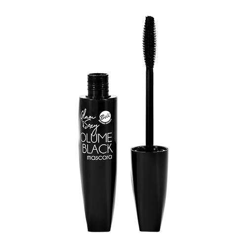 Тушь для ресниц `BELL` GLAM & SEXY VOLUME BLACK MASCARA тон 001 черная экстремальный объем — изображение 2