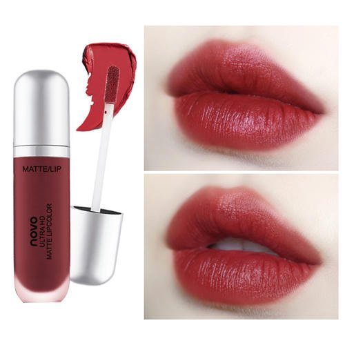Помада для губ `NOVO` ULTRA HD MATTE LIPCOLOR матовая жидкая тон 04 — изображение 2