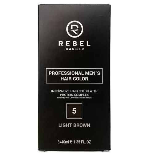 Rebel Barber Hair Color Light Brown 5 - Краска для волос 3шт по 40гр — изображение 3