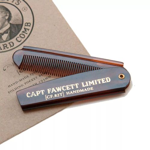 Captain Fawcett Folding Pocket Beard Comb - Складная расческа для бороды — изображение 2