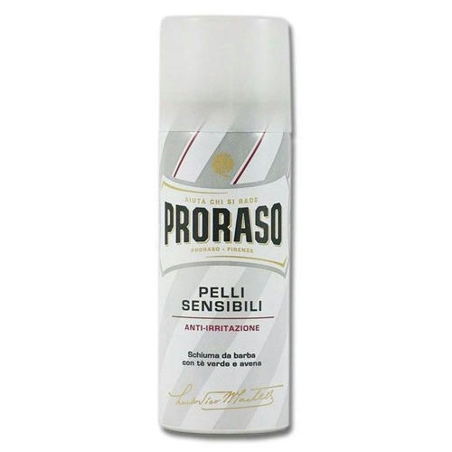 Proraso Sensitive Green Tea Shaving Foam - Пена для бритья Зелёный Чай и Овёс 50 мл