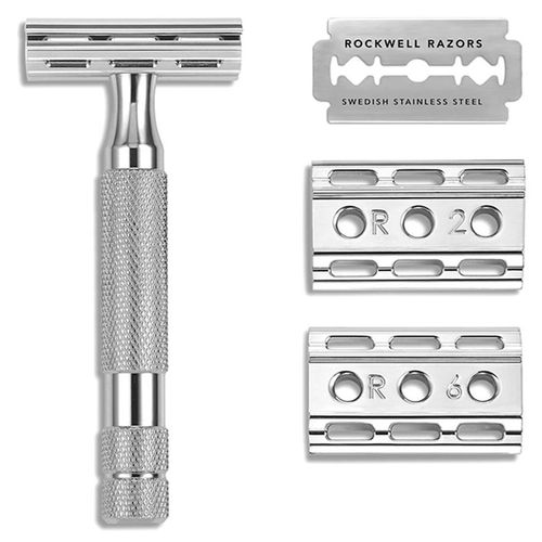 Rockwell 6C White Chrome - Т-образная бритва Белый хром — изображение 2