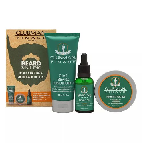 Clubman Beard 3 in 1 Trio - Подарочный набор для ухода за бородой — изображение 4