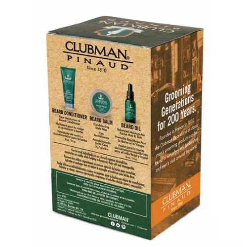 Clubman Beard 3 in 1 Trio - Подарочный набор для ухода за бородой — изображение 3