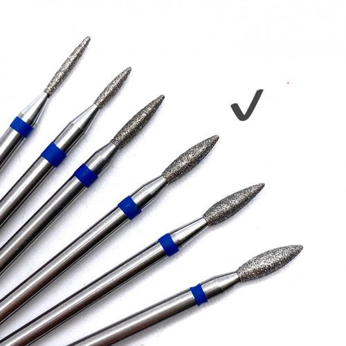 Фреза Beauty-Tools алмазная «Пламя» острое D=2,1 мм, синяя (104.243R.524.021) — изображение 2