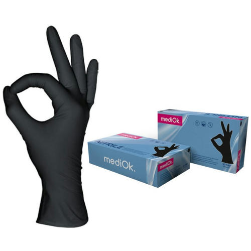 Перчатки нитрил MediOk XL черные (BLACK+)