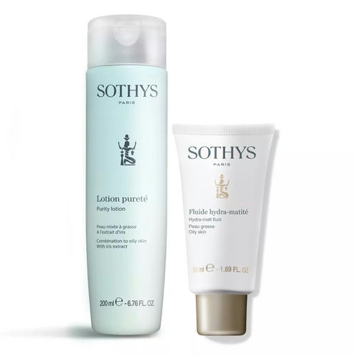 Сотис Набор для жирной кожи лица: флюид 50 мл + тоник 200 мл (Sothys, Oily Skin)