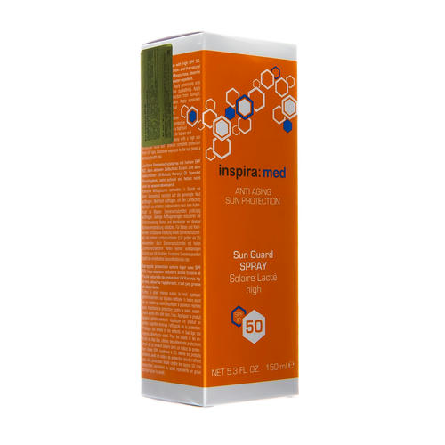 Инспира Косметикс Солнцезащитный лосьон-спрей SPF 50 Sun Guard Spray, 150 мл (Inspira Cosmetics, Inspira Med) — изображение 3