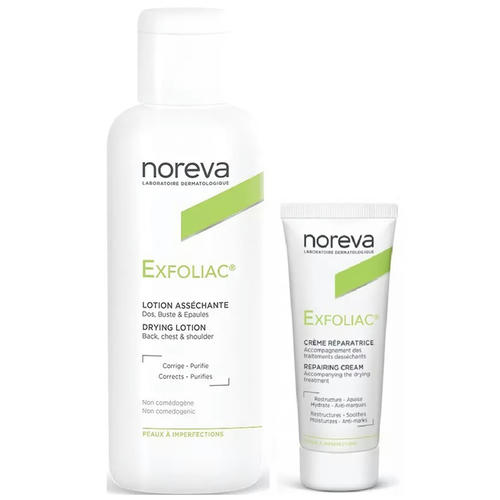 Норева Набор Эксфолиак: крем, 40 мл + лосьон, 125 мл (Noreva, Exfoliac)