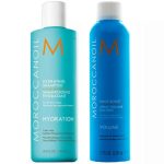 Мороканойл Набор "Увлажнение и объем": шампунь 250 мл + спрей 250 мл (Moroccanoil, Volume)