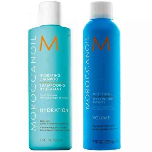 Мороканойл Набор "Увлажнение и объем": шампунь 250 мл + спрей 250 мл (Moroccanoil, Volume)