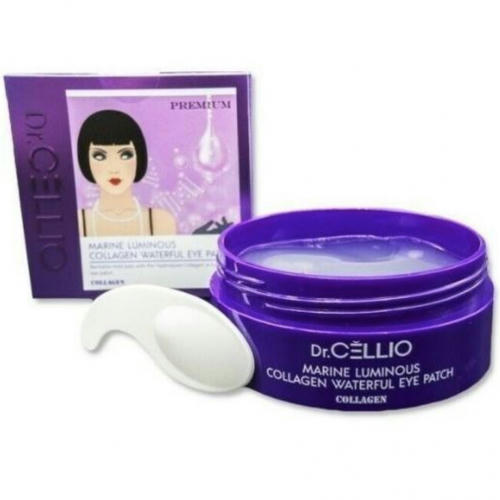 Dr.Cellio Marine Luminous Collagen Waterful Eye Patch Патчи для кожи вокруг глаз с коллагеном
