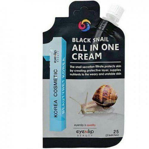 Eyenlip Pocket Крем для лица с экстрактом черной улитки Black Snail All In One Cream