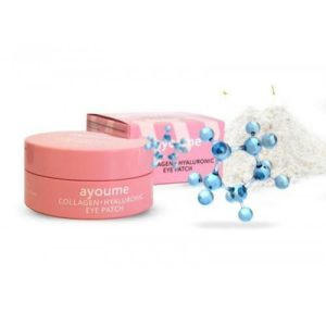Ayoume Патчи для глаз разглаживающие с коллагеном и гиалуроновой кислотой Collagen+Hyaluronic Eye Patch 1,4 г*60 шт