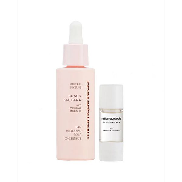 Miriamquevedo Black Baccara Hair Multiplying Scalp Concentrate + Pre-Treatment Exfoliator - Подготовительный набор для кожи головы с экстрактом розы Блэк Баккара мл