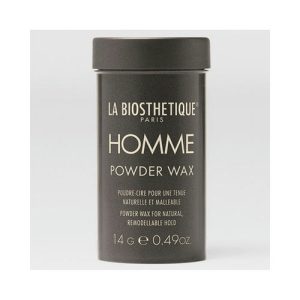 La Biosthetique Homme Powder Wax - Моделирующая паста-тянучка для волос с атласным блеском 14 г