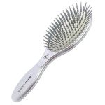 Щётка EXPERT CARE OVAL Nylon Bristles Silver с керамической поверхностью