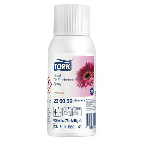 Tork аэрозольный освежитель воздуха, цветочный аромат, 75 мл, 12шт.*упак
