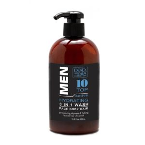 Гель для душа мужской Dead Sea Collection Top10 3 в 1 для волос лица и тела 500 мл