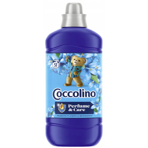 Кондиционер для белья Coccolino Perfume&Care Passion Flower & Bergamot с ароматом пассифлоры и цветов бергамота, 51 стирка, 1275 мл