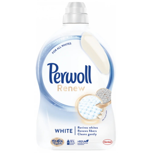 Средство для деликатной стирки белой и светлой Perwoll Renew, 2970 мл 54 стирок