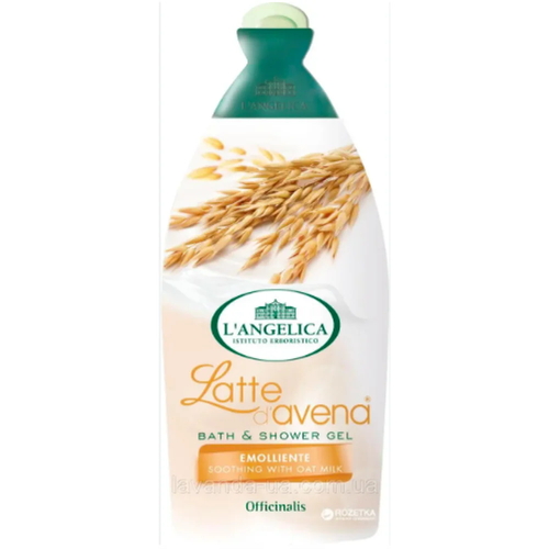 Гель-пена для душа L'Angelica New Bath & Shower Latte Avena с овсяным молочком 500 ml