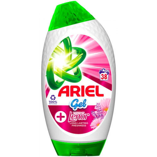Гель для стирки универсальный Ariel Gel +Touch of Lenor Long Lasting, 38 стирок