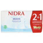 Мыло твердое Nidra Saponelatte Idratante с увлажняющим молочком 90 гр