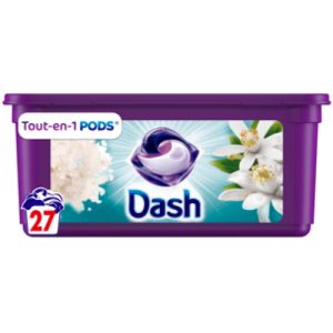 Капсулы для стирки Dash All-in-1 Pods Lemon Blossom & Marine Crystals 27 капсул