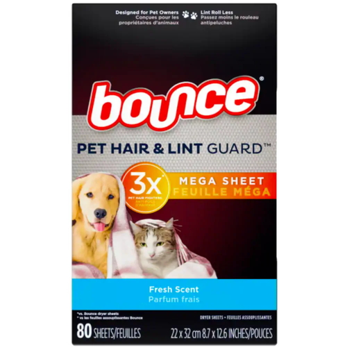 Салфетки для сушильной машины Bounce Pet Dryer Sheets, Outdoor Fresh Scent, 80 шт
