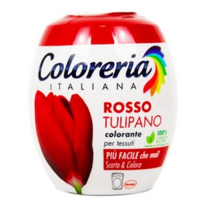 Краска для одежды Coloreria Italiana Rosso tulipano красная 350 гр