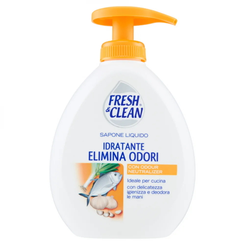 Жидкое мыло для кухни Fresh&Clean Idratante Elimina Odori, устраняет запахи, 300 мл