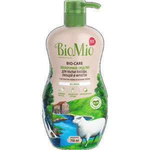 Средство для мытья посуды овощей и фруктов Biomio 750мл без запаха 1 шт