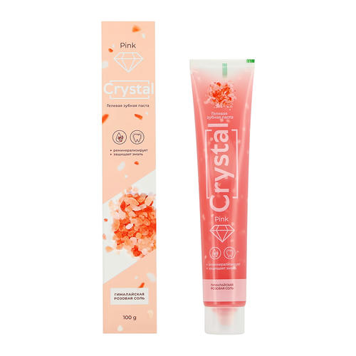 Паста зубная `DORALL COLLECTION` CRYSTAL PINK гелевая 100 г