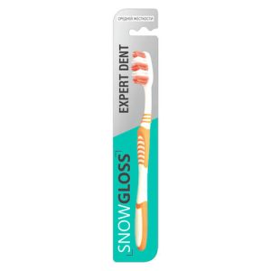 Зубная щетка SnowGloss Expert Dent, средняя жесткость