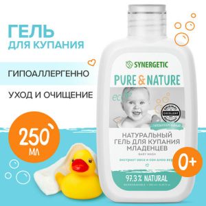 Гель для купания Synergetic детский 0+250мл