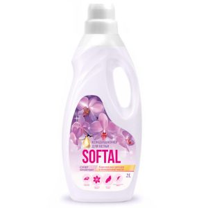 Кондиционер-ополаскиватель для белья Softal Королевская орхидея и миндальное масло, концентрированный, 2 л