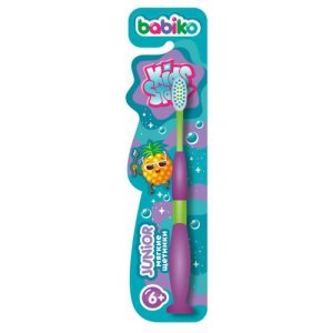 Зубная щетка детская Babiko Junior, мягкая, от 6 лет