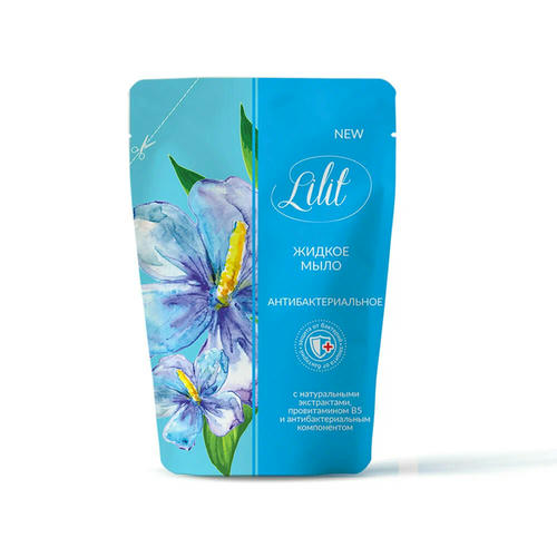 Мыло туалетное Lilit Антибактериальное, дой-пак, 500мл