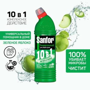 Чистящее средство Sanfor 750мл универсал Зеленое яблоко