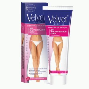 Крем депилятор Velvet 100мл для чувствительной кожи и зоны бикини