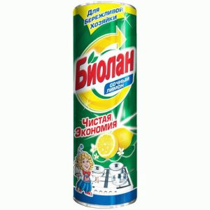 Чистящий порошок Биолан 400г сочный лимон