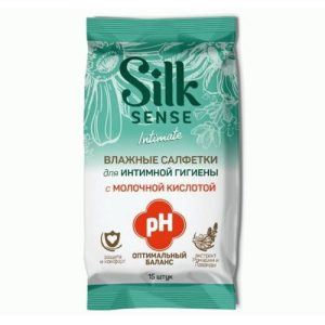 Салфетки влажные для интимной гигиены OLA! Silk Sense 15шт Ромашка и Лаванда